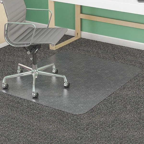 Deflecto Chair Mat, Rectangular, Clear, 46u0022 x 60u0022