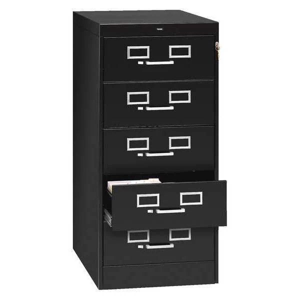 Tennsco 19" W 5 Drawer Black