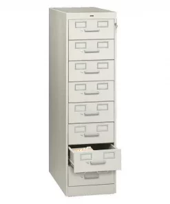 Tennsco 15" W 8 Drawer Light Gray