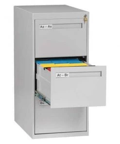 Tennsco 17-15/16" W 3 Drawer Light Gray, Legal