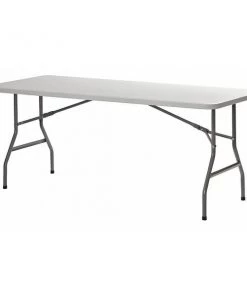 Sandusky Rectangle Folding Table, 72" W, 29" H, White