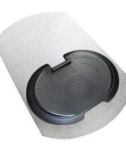 Floortex Chair Mat, Contoured, Without Floor, Clear