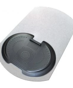 Floortex Chair Mat, Contoured, With Floor, Clear