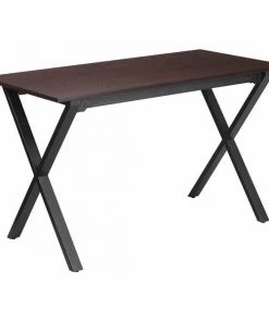 Flash Furniture Computer Desk, 23-3/4" D, 47-1/2" W, 29" H, Walnut, Melamine, Table Top: Laminate