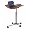 Flash Furniture Handy Little Desk, 17-1/2" D, 29-1/4" W, 28-1/2" to 38-1/2" H, Cherry, Plastic, Table Top: Laminate