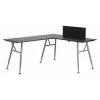 Flash Furniture L Shaped Desk, 60" D, 89-1/2" W, 39-3/4" H, Black, Laminate