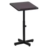 Flash Furniture Lectern, Mahogany, Floor Type