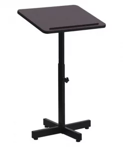 Flash Furniture Lectern, Mahogany, Floor Type