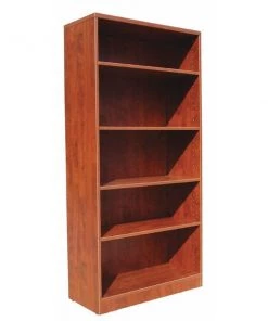 Boss Bookcase, Cherry, 14" Depth, 65-1/2" H