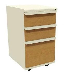 Zapf 15" W Mobile Ped, Box File, 19u0022, Pumice