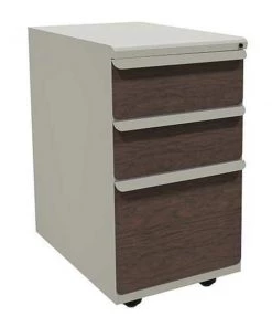 Zapf 15" W Mobile Ped, Box File, 19in, Featherstone