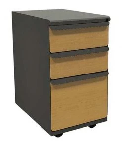 Zapf 15" W Mobile Ped, Box File, 23in, Dark Neutral