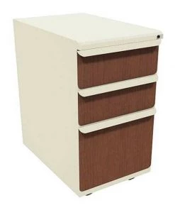 Zapf 15" W Mobile Ped, Box File, 23in, Pumice