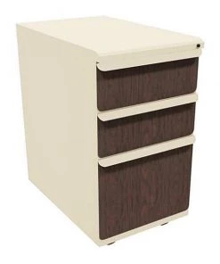 Zapf 15" W Mobile Ped, Box File, 23u0022, Pumice