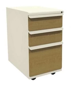 Zapf 15" W Mobile Ped, Box File, 23in, Pumice