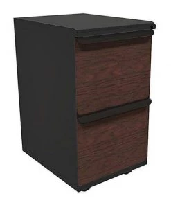 Zapf 15" W Mobile Ped, File, 19in, Dark Neutral