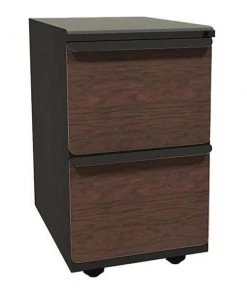 Zapf 15" W Mobile Ped, File, 23in, Dark Neutral