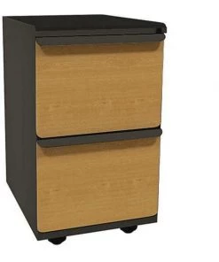 Zapf 15" W Mobile Ped, File, 23u0022, Dark Neutral