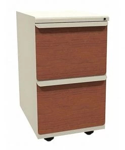 Zapf 15" W Mobile Ped, File, 23u0022, Pumice