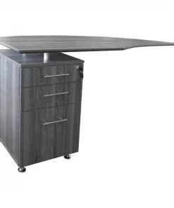 Mayline 15-1/2" W 3 Drawer File Pedestal, Gray Steel, Legal/Letter