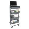 Vertiflex Cart, Standing Workstation, Gray