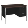 Hon Office Desk, 24" D, 45-1/4" W, 29-1/2" H, Mocha, Laminate