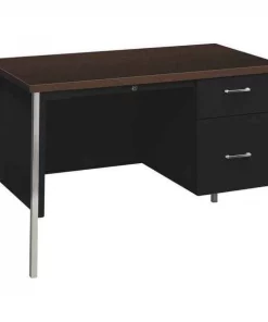 Hon Office Desk, 24" D, 45-1/4" W, 29-1/2" H, Mocha, Laminate