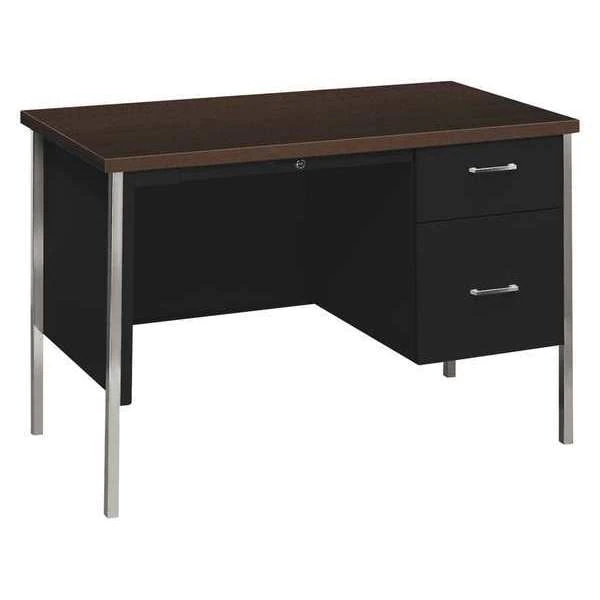 Hon Office Desk, 24" D, 45-1/4" W, 29-1/2" H, Mocha, Laminate