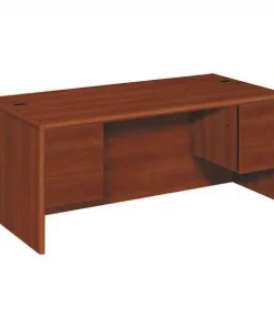 Hon Pedestal Desk, 36" D, 72" W, 29-1/2" H, Cognac, Particle Board