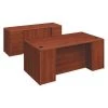Hon Pedestal Desk, 36" D, 72" W, 29-1/2" H, Cognac, Particle Board