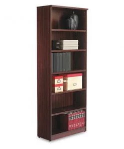Alera Bookcase, 6 Shelf, 31-3/4x12-1/2x80-3/8