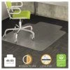 Deflecto Chair Mat 45"x53", Traditional Lip Shape, Clear, for Carpet