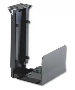 Safco Fixed Mount CPU Holder, Black