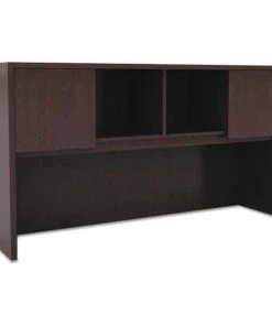 Alera Valencia Hutch With Doors, Mahogany