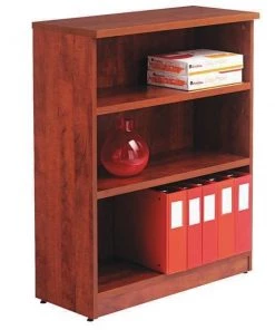 Alera Valencia Bookcase, 3 Shelf, Cherry