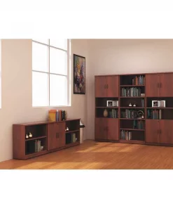 Alera Valencia Bookcase, 6 Shelf, Cherry