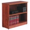 Alera Valencia Bookcase, 2 Shelf, 29.5", Cherry