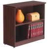 Alera Valencia Bookcase, 2Shelf, 29.5", Mahogany