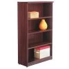 Alera Valencia Bookcase, 4 Shelf, 55", Mahogany