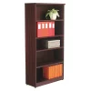 Alera Valencia Bookcase, 5 Shelf, 65", Mahogany