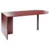 Alera Straight Front Desk, 35-1/2" D, 71" W, 29-1/2" H, Mahogany, Woodgrain Laminate