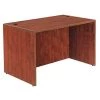 Alera Straight Front Desk, 29-1/2" D, 47-1/4" W, 29-1/2" H, Medium Cherry, Woodgrain Laminate