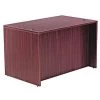 Alera Straight Front Desk, 29-1/2" D, 47-1/4" W, 29-1/2" H, Mahogany, Woodgrain Laminate