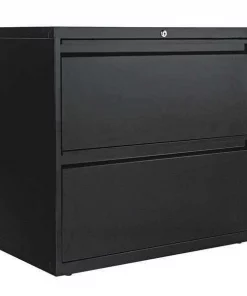Alera File Cabinet 2 Drawer, Black