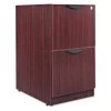 Alera 15-5/8" W 2 Drawer Drawer Pedestal, File/File, Mahogany, Mahogany