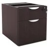 Alera 15-5/8" W 2 Drawer Drawer Pedestal, Box/File, Espresso, Espresso