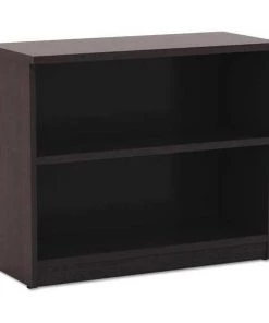 Alera Bookcase, 29.5", 2 Shelf, Espresso