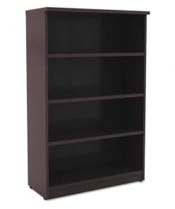 Alera Bookcase, 55, 4 Shelf, Espresso