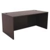Alera Straight Front Desk, 29-1/2" D, 59-1/2" W, 29-1/2" H, Espresso, Textured Woodgrain Laminate