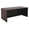 Alera Straight Front Desk, 29-1/2" D, 65" W, 29-1/2" H, Espresso, Textured Woodgrain Laminate